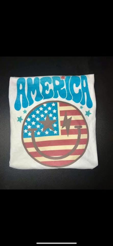 america white gildan tee size large RTS, ships next day
