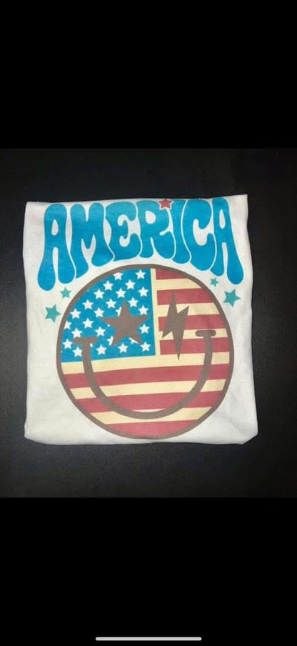 america white gildan tee size large RTS, ships next day
