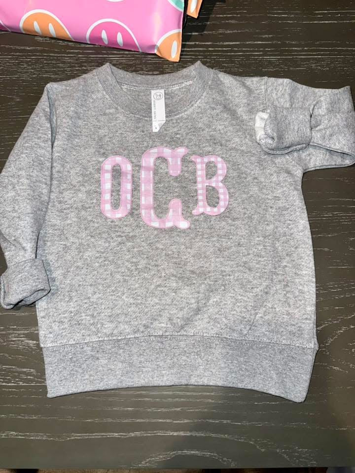 “OCB” 2t sweatshirt rts, ships next day