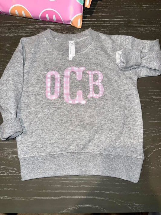 “OCB” 2t sweatshirt rts, ships next day