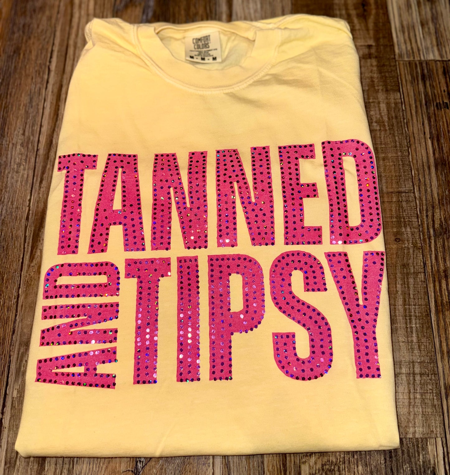 Tanned and Tipsy Spangle Tee