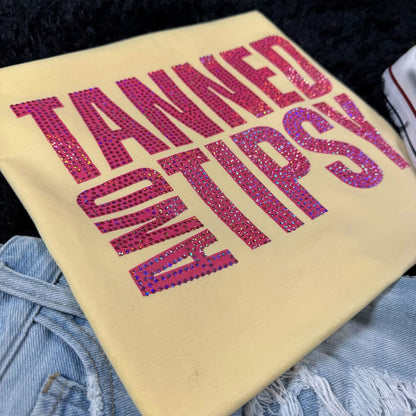 Tanned and Tipsy Spangle Tee