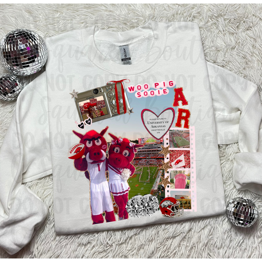 AR Razorback Cluster Collage Tee