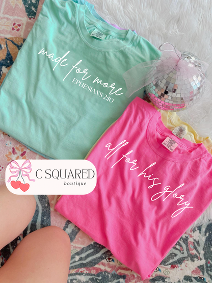 Colorful Inspirational Comfort Color Tee